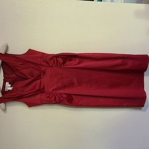 Dark red straight dress in size 4.